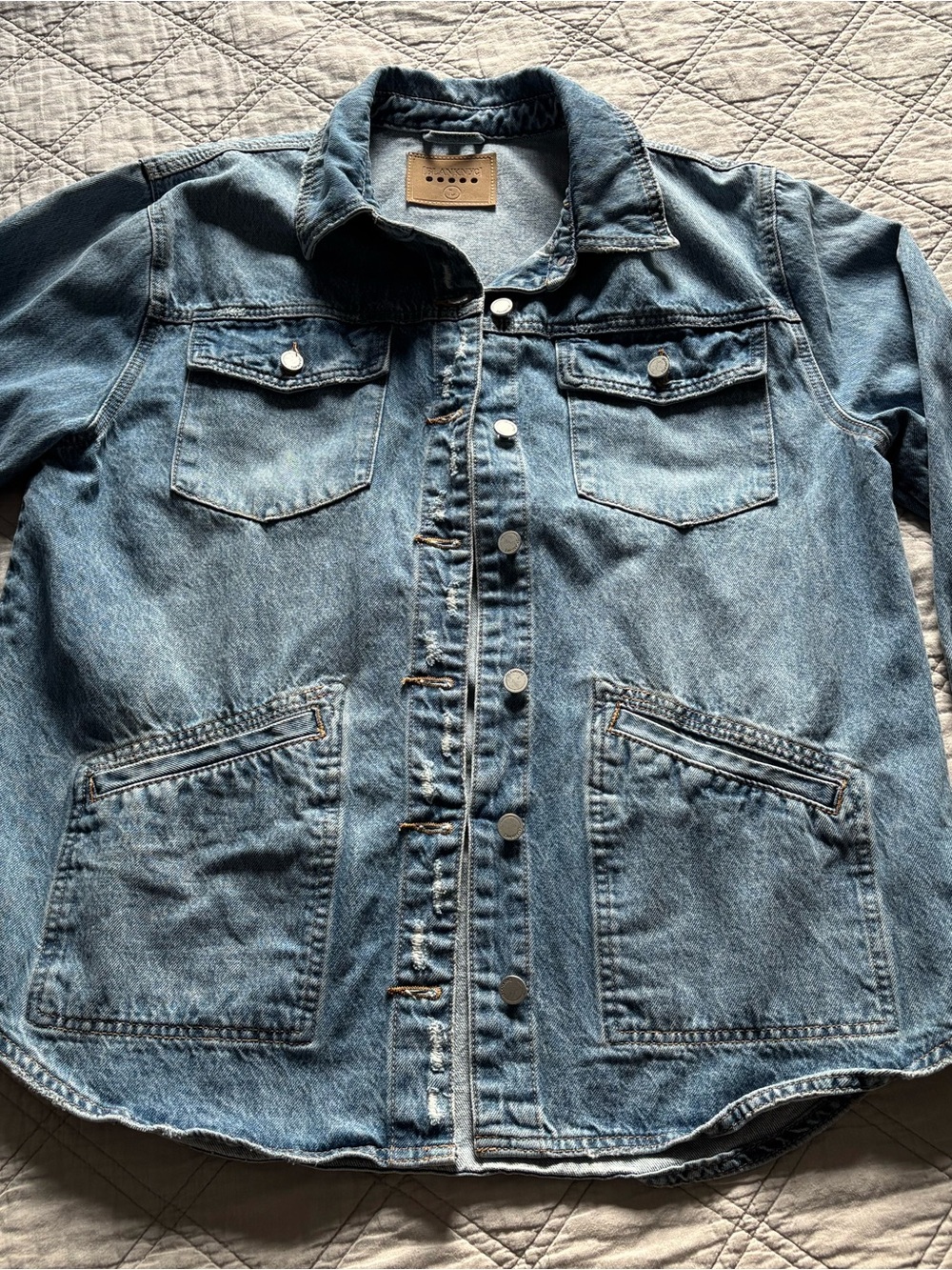 Blank NYC Denim Barn Jacket Coat